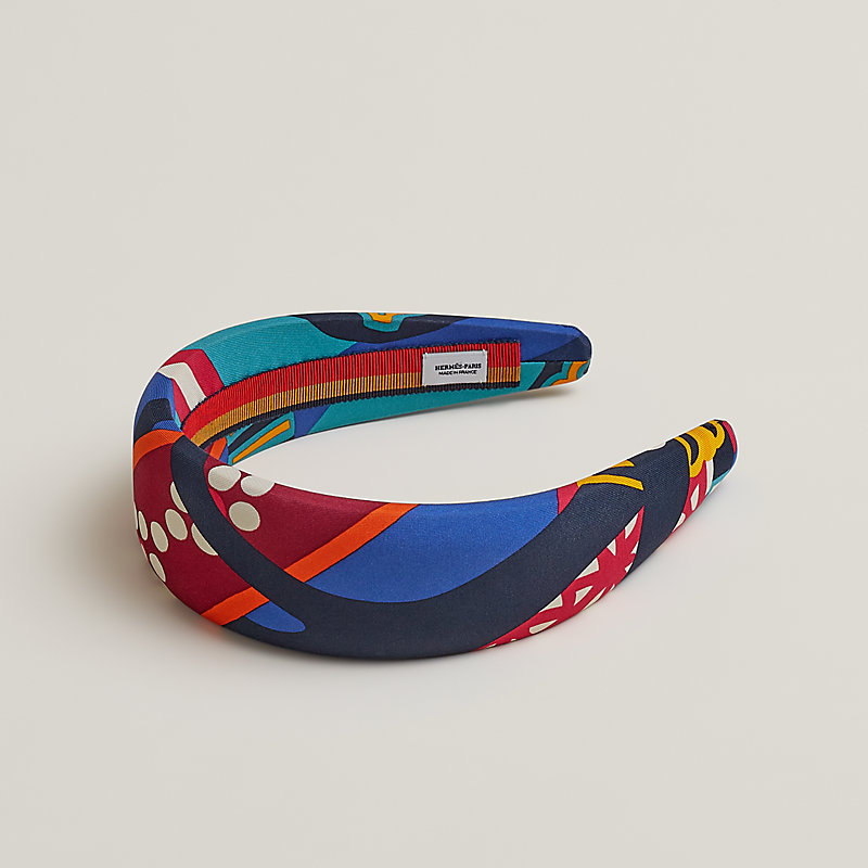 【HERMES】\"Fantaisie d'Etriers\" Gilda headband Diadema Gilda 